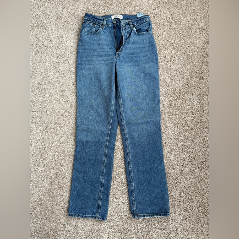Abercrombie & Fitch 90s straight ultra high rise curve love jeans